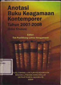 Image of anotasi buku keagamaan kontemporer tahun 2007-2008