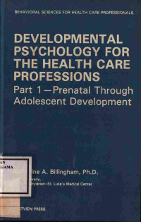 Image of developmental psychology for the health care professions