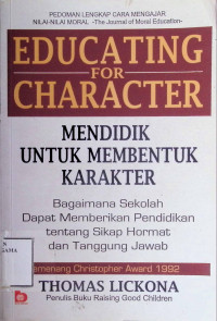 Image of EDUCATING FOR CHARACTER