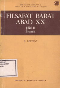 Image of Filsafat Barat Abad XX : jilid II Prancis