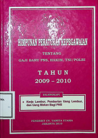 Image of Himpunan Peraturan tentang Kepegawaian Jilid VI