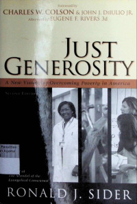 Image of Just Generosity : A New Vision for Overcoming Poverty in America