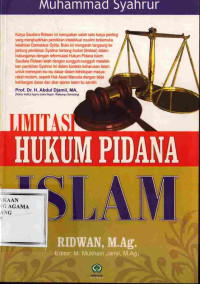Image of Limitasi Hukum Pidana Islam