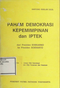 Image of Paham Demokrasi Kepemimpinan dan IPTEK