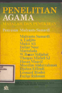 Image of PENELITIAN AGAMA Masalah dan Pemikiran