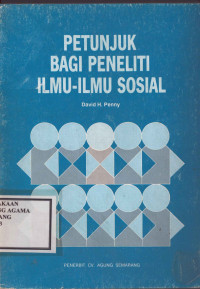 Image of Petunjuk Bagi Peneliti Ilmu Ilmu Sosial