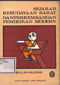 Image of Sejarah kebudayaan Barat Dan Perkembangan Pemikiran Modern