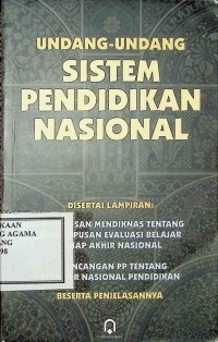 Image of Undang-undang Sistem Pendidikan Nasional